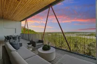 Award-Winning Modern Lakehouse w/ Private Pool & Sunset Views