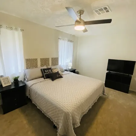 Hobby Airport and very affordable your Home Away from Home