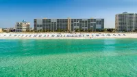 Gulf Front 2000sqf Condo, Large Balcony, Private Beach & Pool, Free Beach Setup - بوتيك
