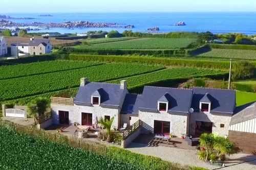 Stone House in Cleder near Sandy Beach