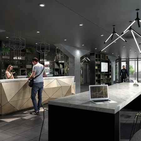 Holiday Inn - the niu, COIN FRANKFURT OSTEND by IHG Отели рядом с достопримечательностью «Железный Мост»