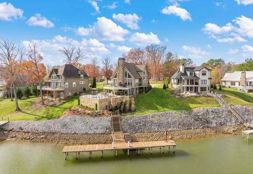 Stunning Views!  Lakefront Luxury w Saltwater Pool, Spa, & Deep-Water Dock