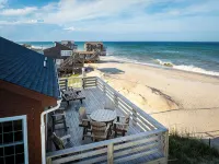Rodanthe Obx Oceanfront Family Escape Hot Tub Dog Friendly Sleeps 12 - Beach