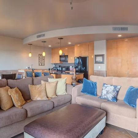 Beach Front! Fantastic Views. 2nd floor 2 bed/2 bath at Las Palomas Phase 2.