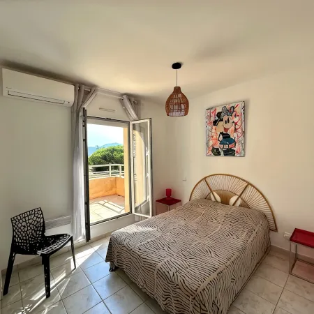 T2 apartment quiet quiet sea view ideal 4 people