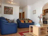 2 bedroom top floor apartment, swimming pool, Air-Con.