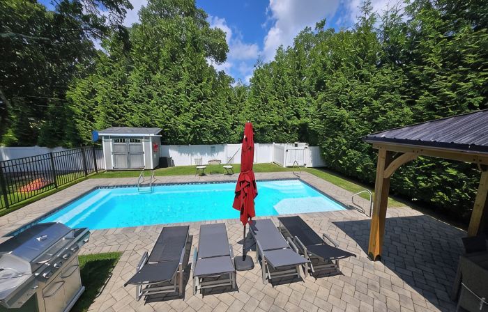 Tranquility Near the Sea with in-ground salt water pool and fenced in yard.