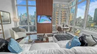 Corner Skyline Living步行可至時代廣場一居室配落地窗景觀公寓 - 民宿