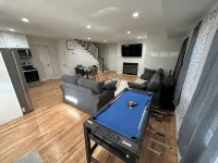 Modern Luxury Home With Fireplace & Game-Room.