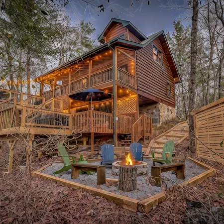 Secluded Cabin w/Hot Tub, Fireplace, Firepit, Grill, Hiking & King Bed