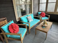 Bird's Eye View- Bungalow with Screened-in Porch and Fireplace - 3-Star