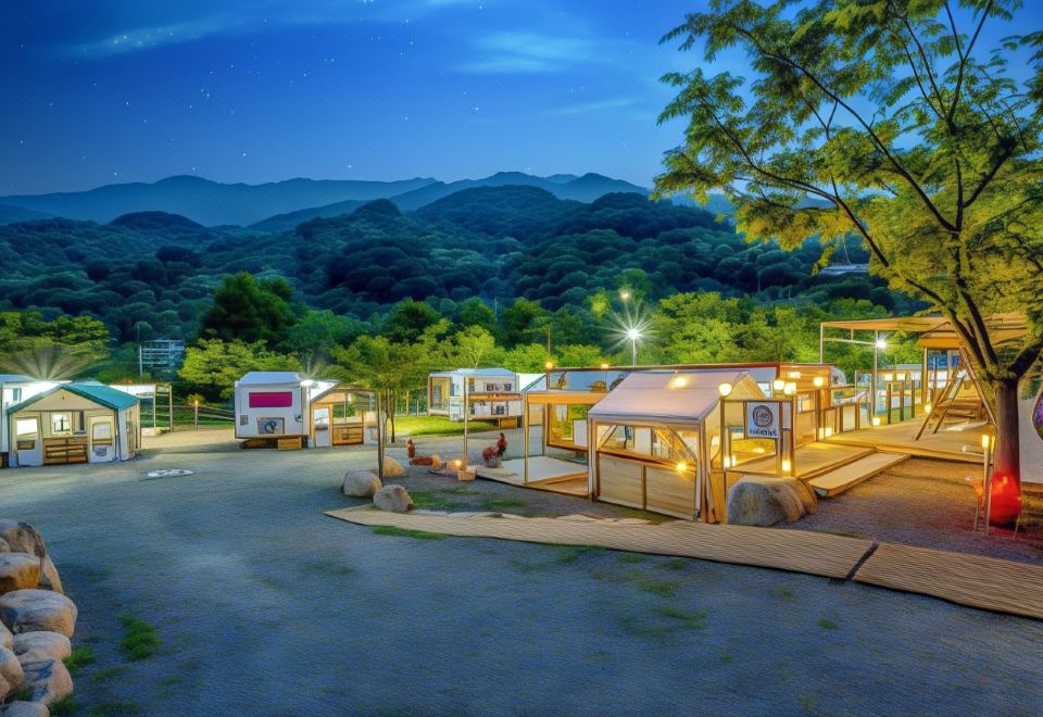 지리산 포레스트 카라반 파크 전경