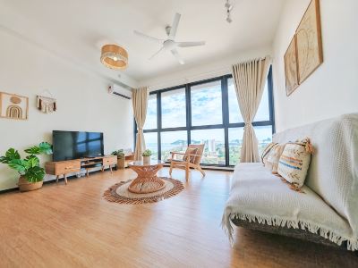 3410 City center sea view/infinity pool/night view Nanhua Hospital,local food