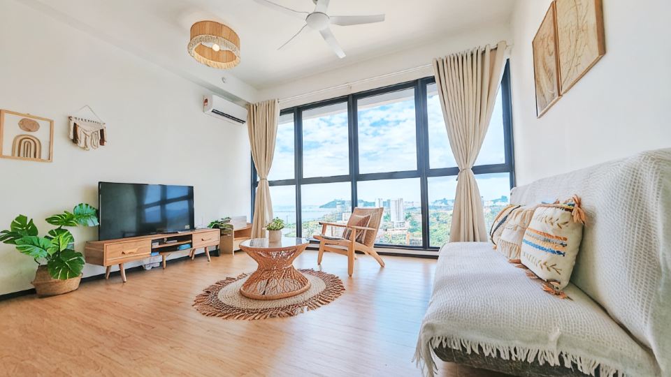 3410 City center sea view/infinity pool/night view Nanhua Hospital,local food