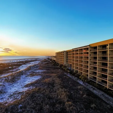 Top Floor with Penthouse Views! Beachfront- 2 Bdrm-2 Bath, 2 Pools and Hot Tub!