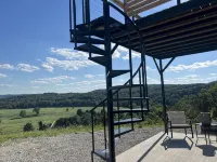 Cozy Shipping Container Home with River View near Eureka Springs - 4-Star