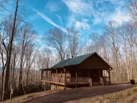 Homey Cozy Dog Friendly Cabin Surrounded by Beautiful Mountain Trees w/Hot Tub+
