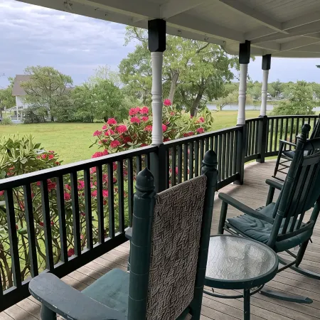 Victorian cottage overlooking downtown Oak Bluffs and the Harbor.