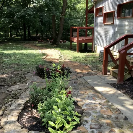One of a kind cabin in the woods.  Quiet and private but close to everything.