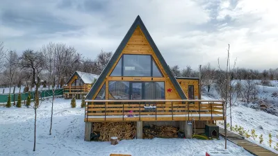 Bangkok A-Frame Cabin | Hot Tub & Mountain Views  Share  Save Hotels in 