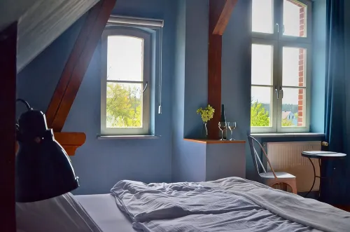 Complete guesthouse on the Finow Canal (former school from 1875) for 12 people
