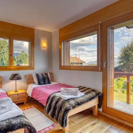 Stunning contemporary chalet in Anzère with unbelievable views of the mountains.