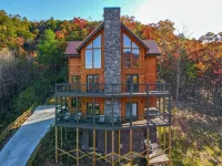 🌄Unforgettable Views!! Huge Luxury Lodge with Firepit! - Lodges