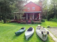 Log Cabin Adirondack Lodge on State Trail System   That is “PET FRIENDLY”
