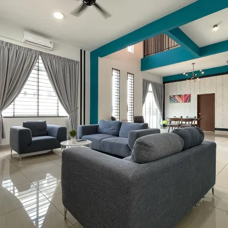 Desaru Arcadia Cozy Huge Villa 11-16pax Wifi Netflix 5 Mins to Desaru Beach