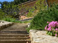 Charming 3 CH house in the countryside. Panoramic view of the Ventoux Hotels in Bedoin