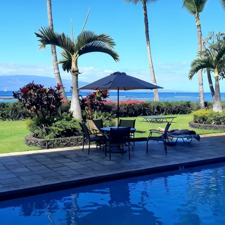 Lahaina Shores 406 Beach Front Mountain View