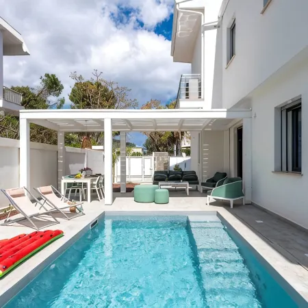 Mondello, Villa Blu with swimming pool (7 min from the beach)