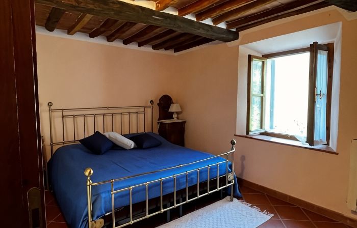Ancient Tuscan style country house with a view of the Pisan Mountains