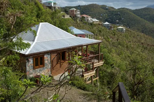 Peaceful, luxury villa with breathtaking views of Coral Bay and the BVIs - balcony