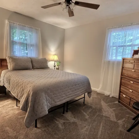 Updated cottage across from Lake Barkley, awesome patio, pets welcome!