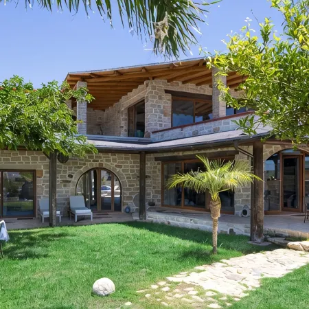 Villa Minoa Just Next to the Beach, with Surprising Sea and Mountain Views