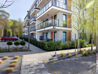 Spacious apartment, swimming pool, Pobierowo Các khách sạn ở Trzesacz