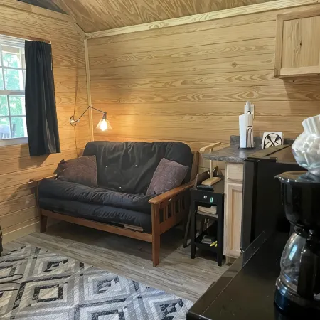 Cozy Cabin in the woods near charming Hermann Отели в г. Гасконейд