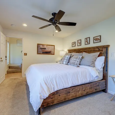True ski-in/out two-level condo BH. Perfect for two families with a king suite.