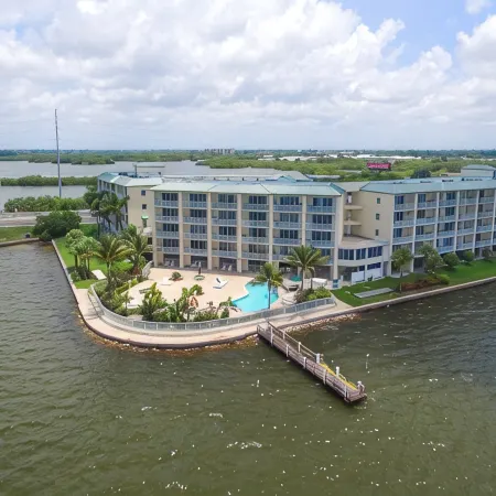 Waterfront Condo w/ Pool & Hot Tub! Mins to Beach!