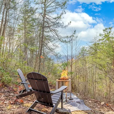 Mountain Retreat with Stunning views, 7 Priv Acres, Sauna, Hot Tub, and Gameroom