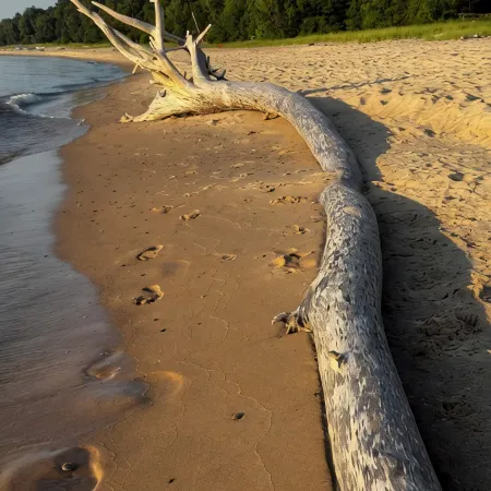 Relax on your own private beach on stunning Lake Michigan