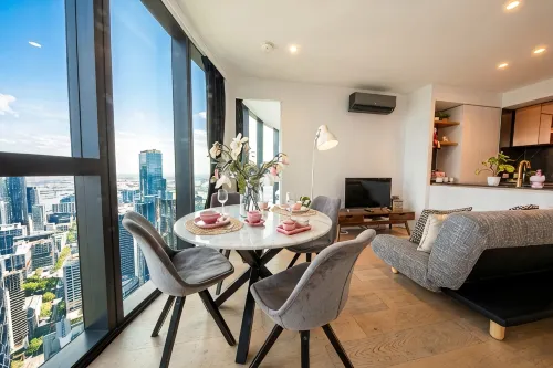 Melbourne Central Luxury Sky Sunset BayView Apartment