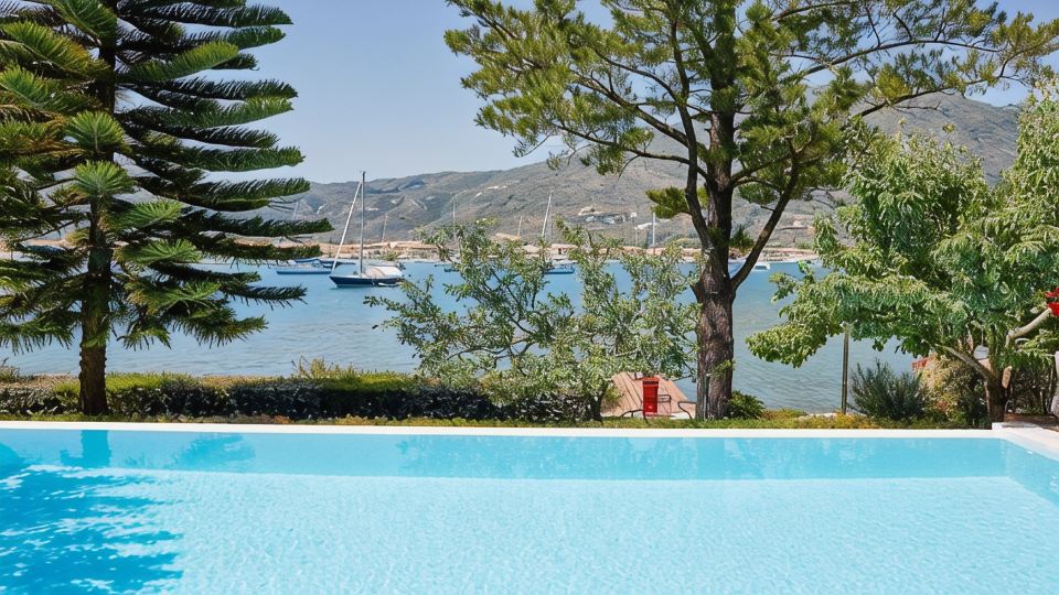 Superb waterfront villa with private pool, jetty, motorboat included and sauna