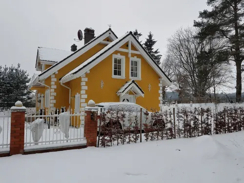 Small yellow villa in Masuria (apartment WEST in the attic) - 2-Star