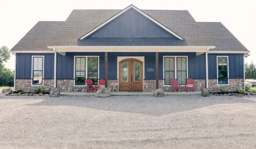 This beautiful spacious new home is perfect for group trips or family getaways.