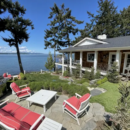 Magnificent up-close WATERFRONT "SunBright Le Reve"   Premier westside Orcas Отели в г. Истсаунд