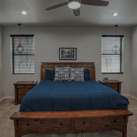 OASIS IN THE FOREST ON 1.25 ACRE BACKING TO NATIONAL FOREST WITH AC-PETS WELCOME