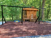 New luxurious Cabin, 10 min away from old man cave - Hytter