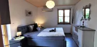 Modern Strata Montana vacation apartment with garden, underfloor heating and air conditioning